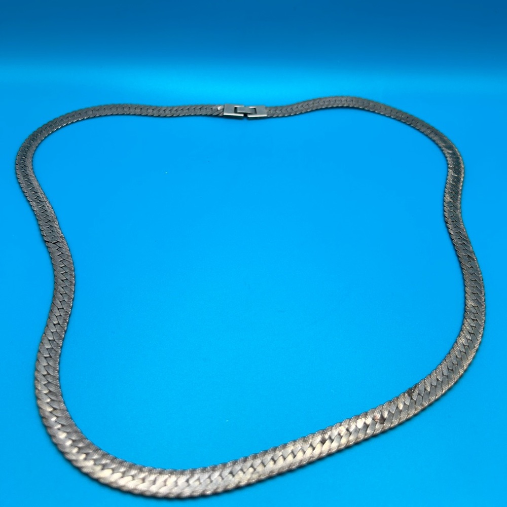 Vintage sterling silver thick chain
